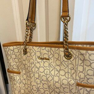 Calvin Klein tote style bag - with tons of pockets for many things